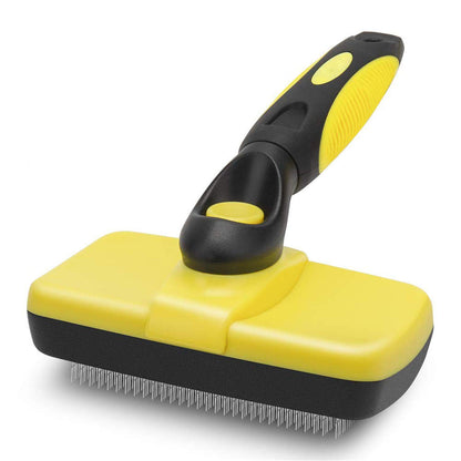 Self-Cleaning Slicker Brush for Long and Short Haired Dogs, Cats, and Shedding Control - Large and Versatile Grooming Tool